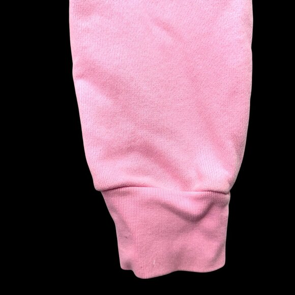 Brandy Melville Pink Cropped Zip Up Hoodie - Picture 3 of 6